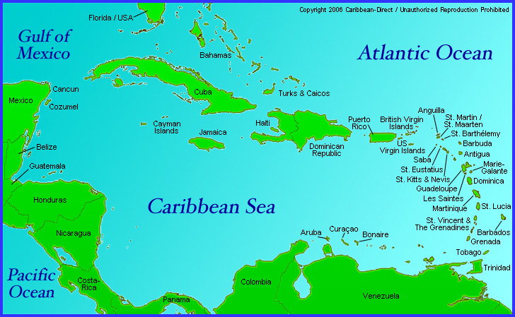 Caribbean-Direct Map of Caribbean Region with Anguilla, Antigua, Antigua-Barbuda, Aruba, Bahamas, Barbados, Barbuda, Belize, Bonaire, British-Virgin-Islands, Cancun, Cancun-Cozumel, Cayman-Islands, Colombia, Costa-Rica, Cozumel, Cuba, Curacao, Dominica, Dominican-Republic, Grenada, Guadeloupe, Guatemala, Haiti, Honduras-DirectV, Jamaica, Les-Saintes, Marie-Galante, Martinique, Montserrat, Nicaragua, Nevis, Panama, Puerto-Rico, Saba, Saint-Barts, Saint-Barth, Saint-Barth�lemy, St-Barts, St-Barth, St-Barth�lemy, St-Eustatius, St-Kitts, St-Kitts-Nevis, St-Croix, St-John, St-Lucia, St-Thomas, St-Martin, St-Maarten, St-Maarten-St-Martin, St-Vincent, St-Vincent-Grenadines, Tortola, Trinidad-Tobago, Turks-Caicos, US-Virgin-Islands, Virgin-Gorda, Antilles, Caraibas, Caraibi, Caraibes, Karibik